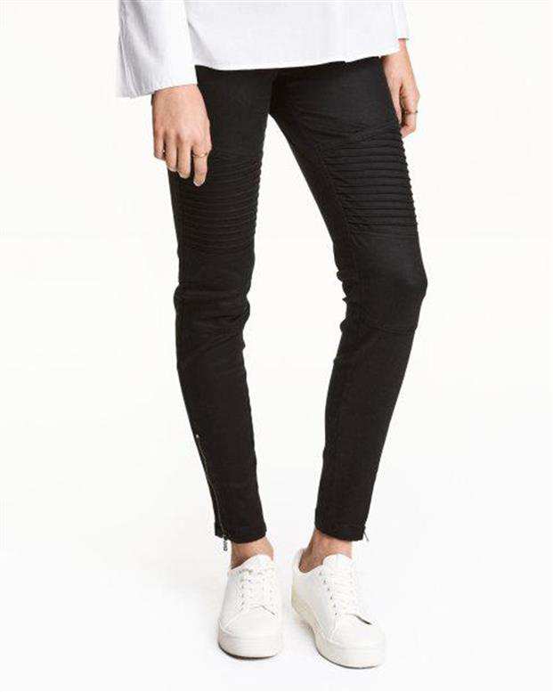 شلوار کتان زنانه مشکی H&M